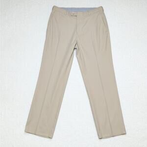 Peter Millar Wicking Pants 32 Beige Performance Golf Chinos Sports MS14EB78FB